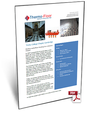 Modern Underfloor Heating For A Historic Chapel Brochure
