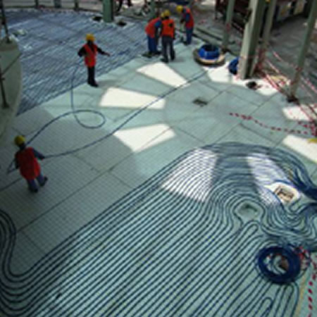 Yas Island Underfloor Cooling Construction